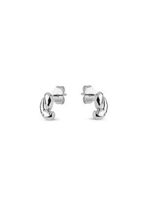 Nari studs Silver Enamel 